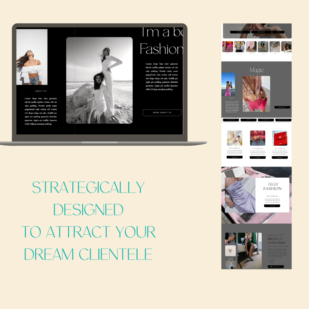 Dream Design Showit Website Template