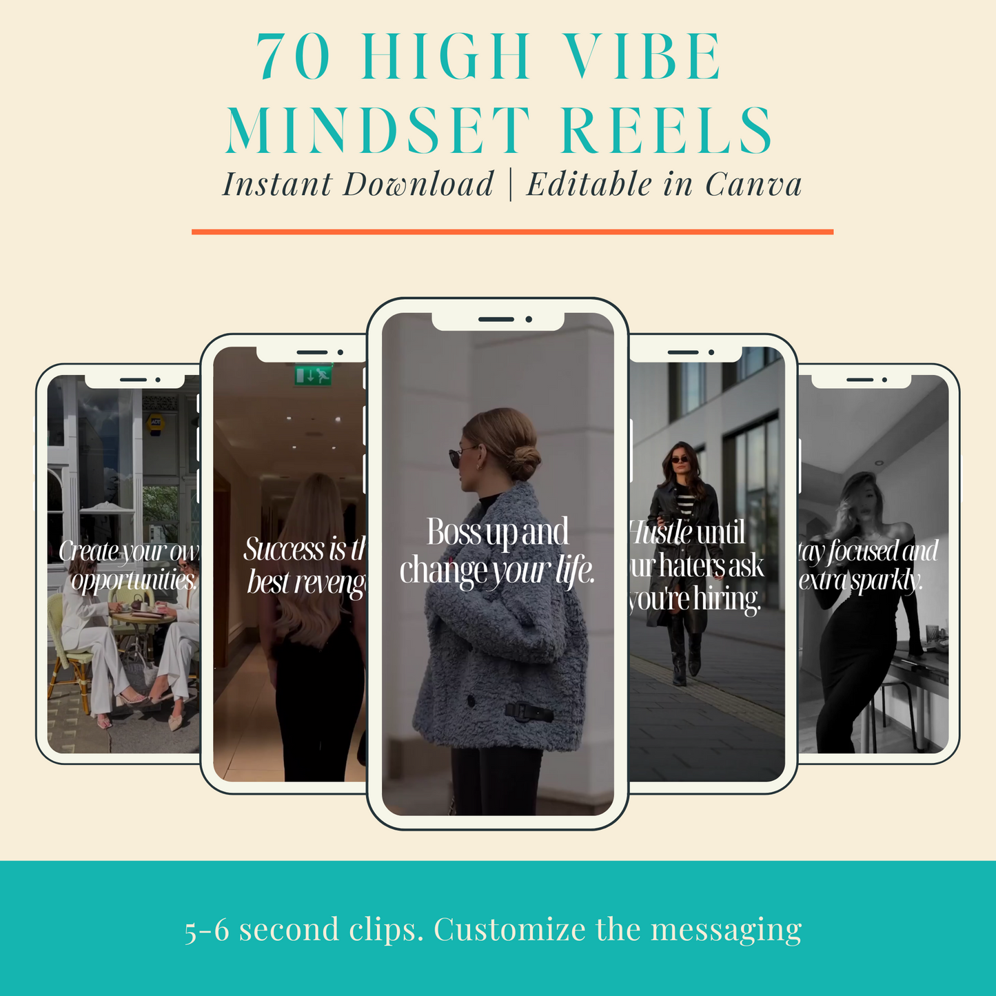 High Vibe Mindset Reel Templates