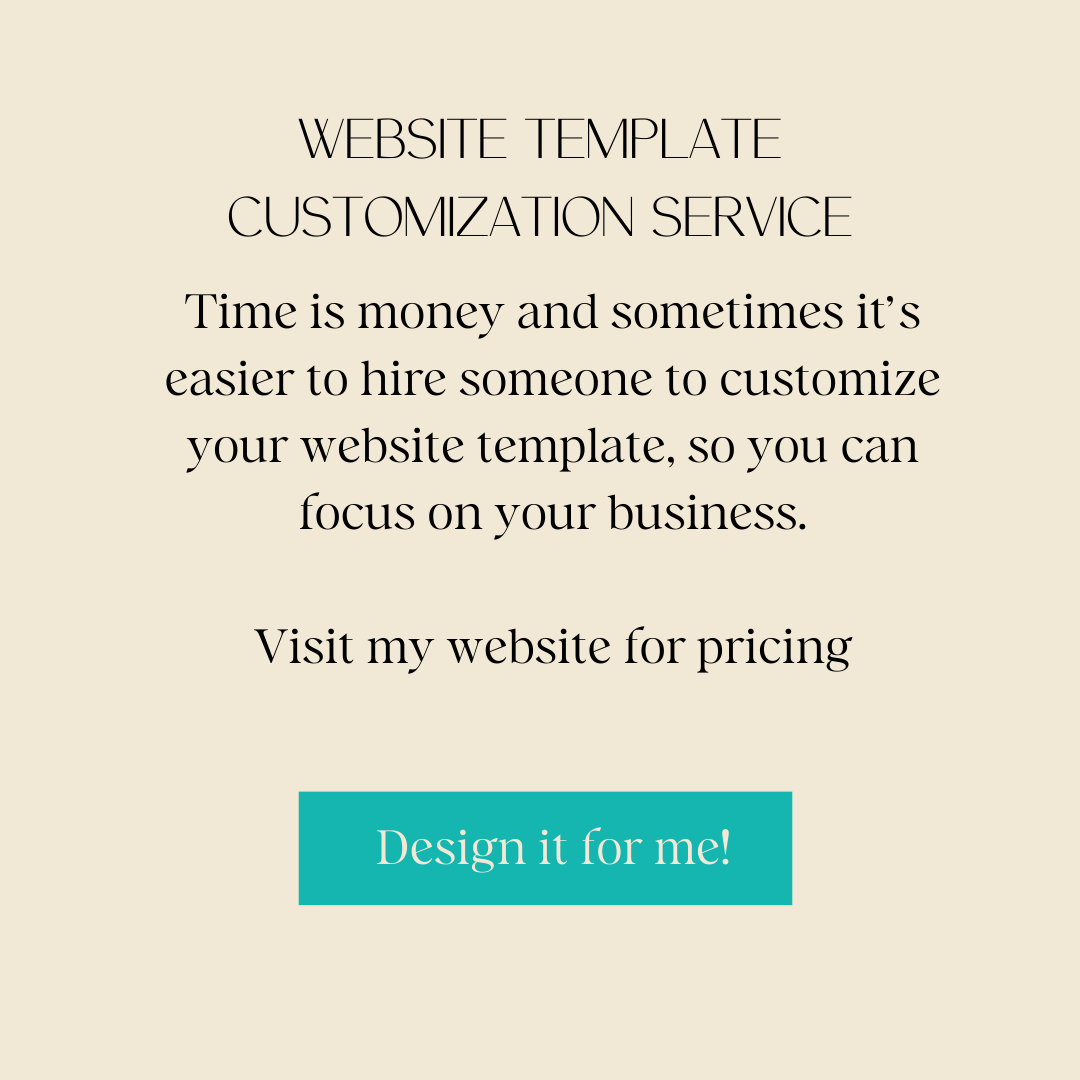 Dream Design Showit Website Template