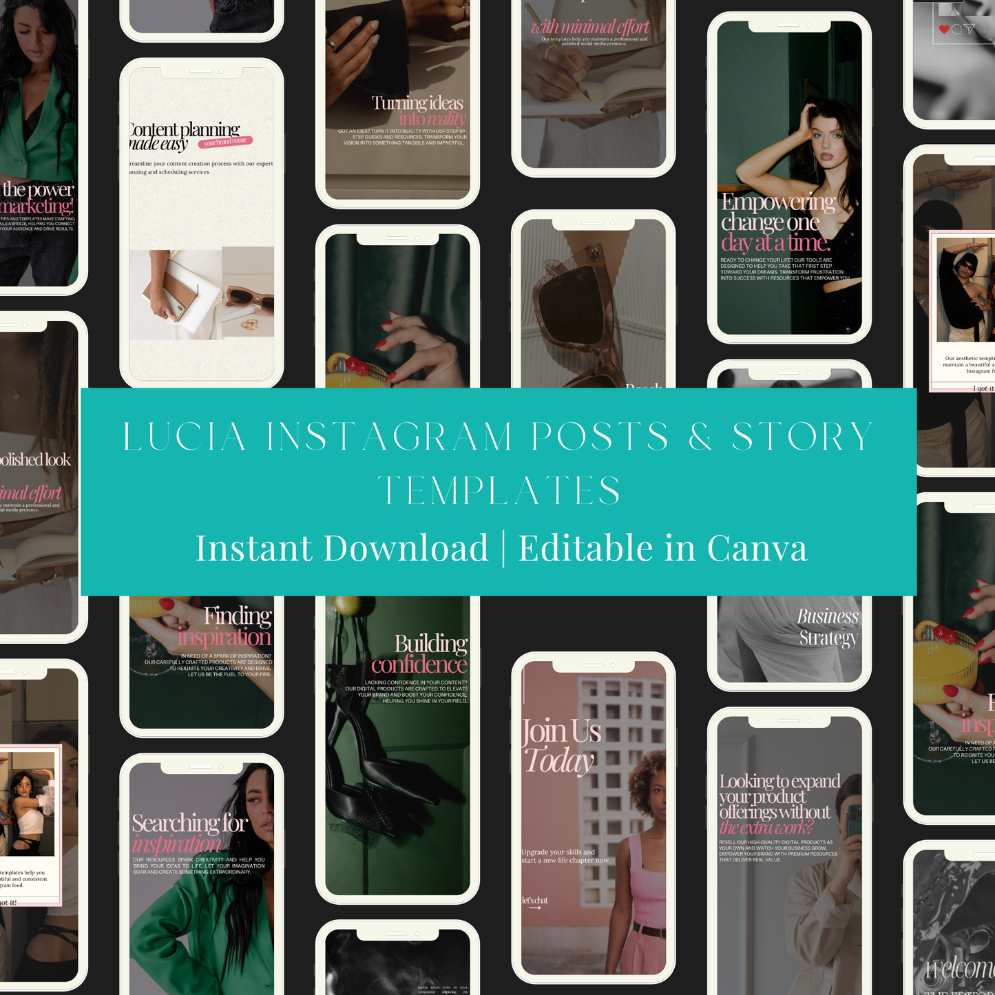 Lucia Instagram Post & Story Templates