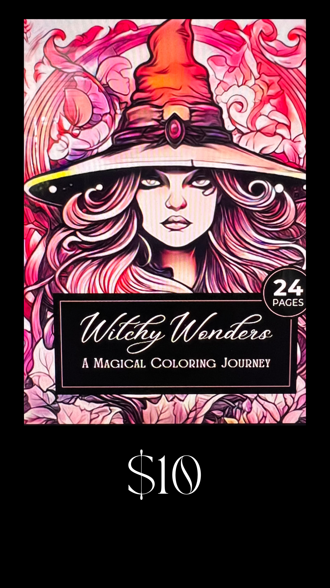 24 Boho Witch Coloring Pages.
