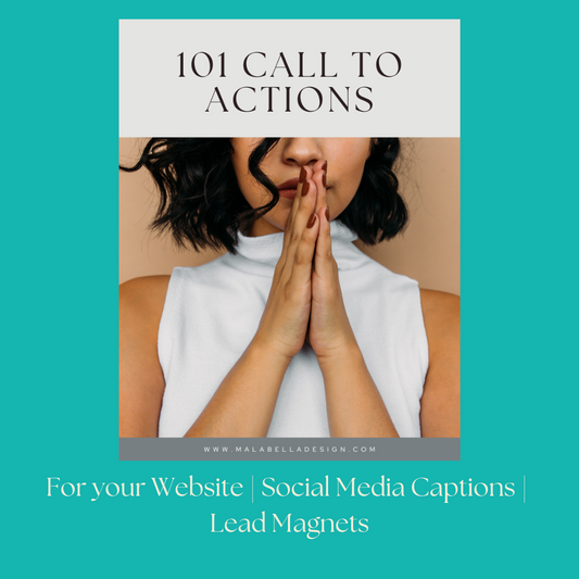 101 Call To Action | Content Creation | Instagram Captions | Website Ideas | Website Content | Small Business Tool