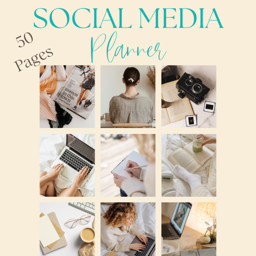 Social Media Planner | 50 Page Planner can be used with Goodnotes & Notability