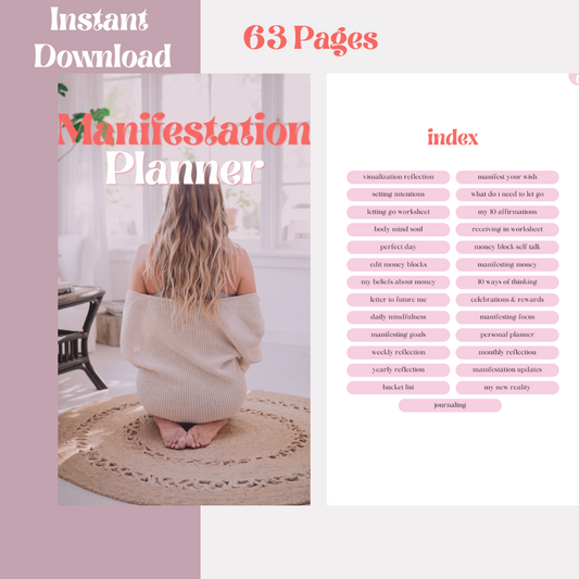 Manifestation Planner | Use with Goodnotes or Notablity | Law of Attraction | Gratitude Journal