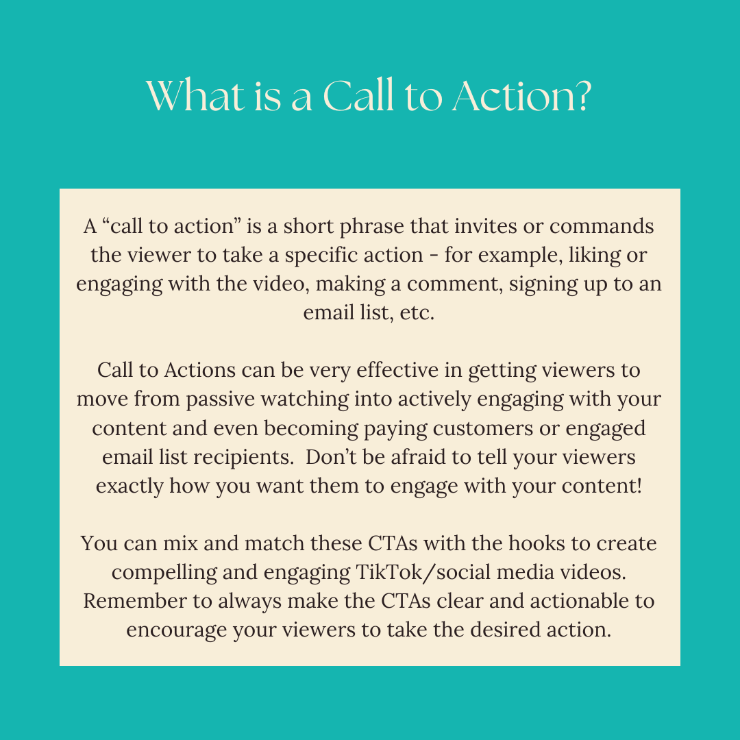 101 Call To Action | Content Creation | Instagram Captions | Website Ideas | Website Content | Small Business Tool