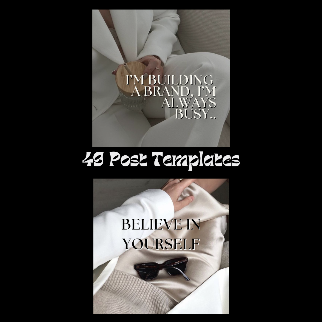 Boss Girl Instagram Post Templates | Social Media Templates | Content Marketing