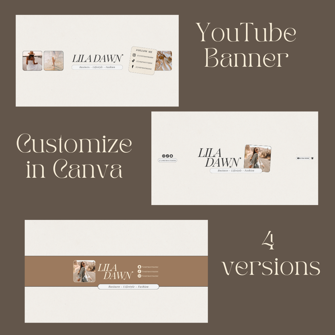 YouTube Branding Kit with Thumbnail, Banner, Intro & Outro Templates