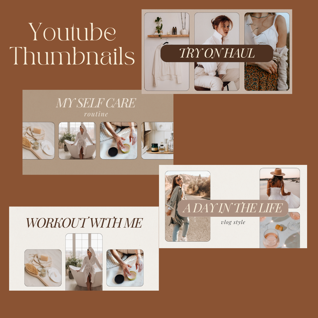 YouTube Branding Kit with Thumbnail, Banner, Intro & Outro Templates