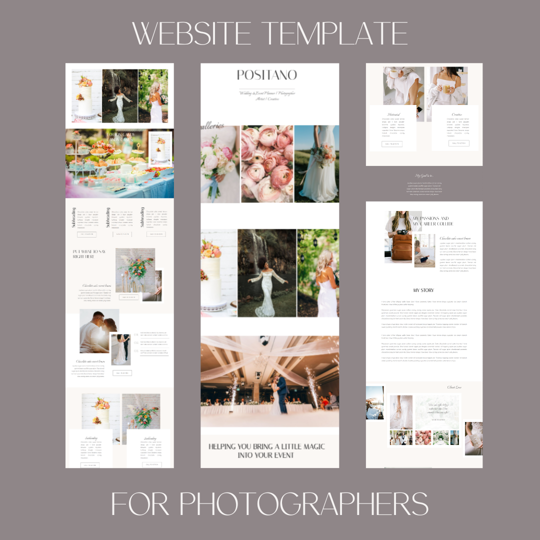 Positano Showit Website Template