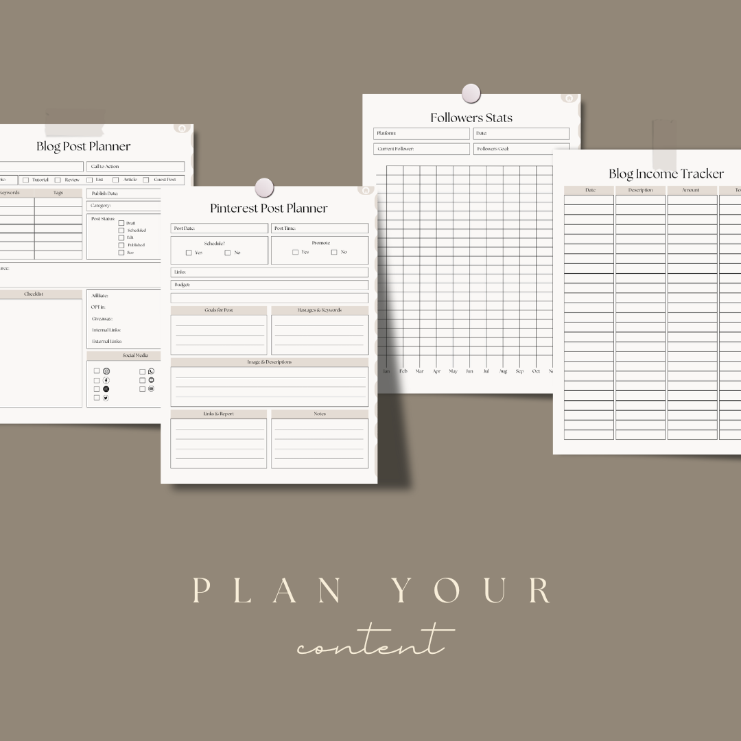 Social Media Planner | 50 Page Planner can be used with Goodnotes & Notability