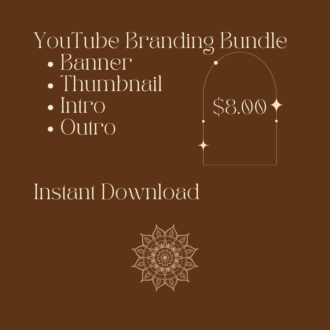 YouTube Branding Kit with Thumbnail, Banner, Intro & Outro Templates