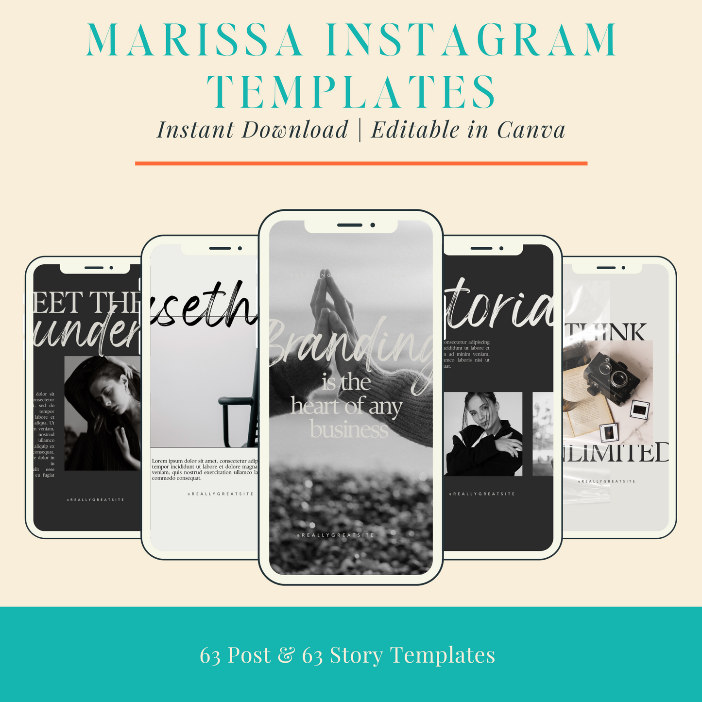 Marissa Instagram Post & Story Templates