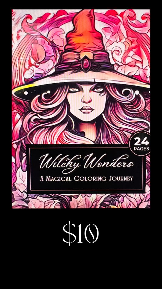 24 Boho Witch Coloring Pages. For adults and kids